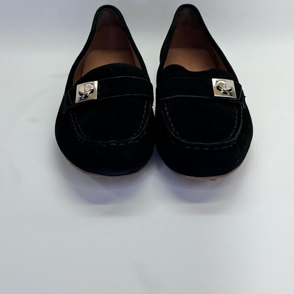 Kate Spade New York Women's Camellia Loafers Size 7.5 in Black Suede - Picture 1 of 14
